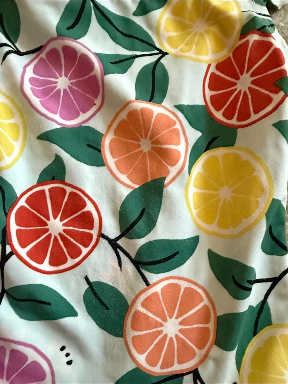 Hanna Andersson Girls' Multi-Colored Citrus, Pink & Navy One-Piece Swimsuits